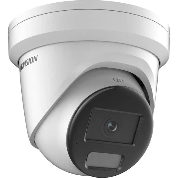 HIKVISION 4 MP SMART HYBRID LIGHT WITH COLORVU FIXED TURRET NETWORK CAMERA 2.8MM TWO-WAY AUDIO DS-2CD2347G2H-LISU/SL