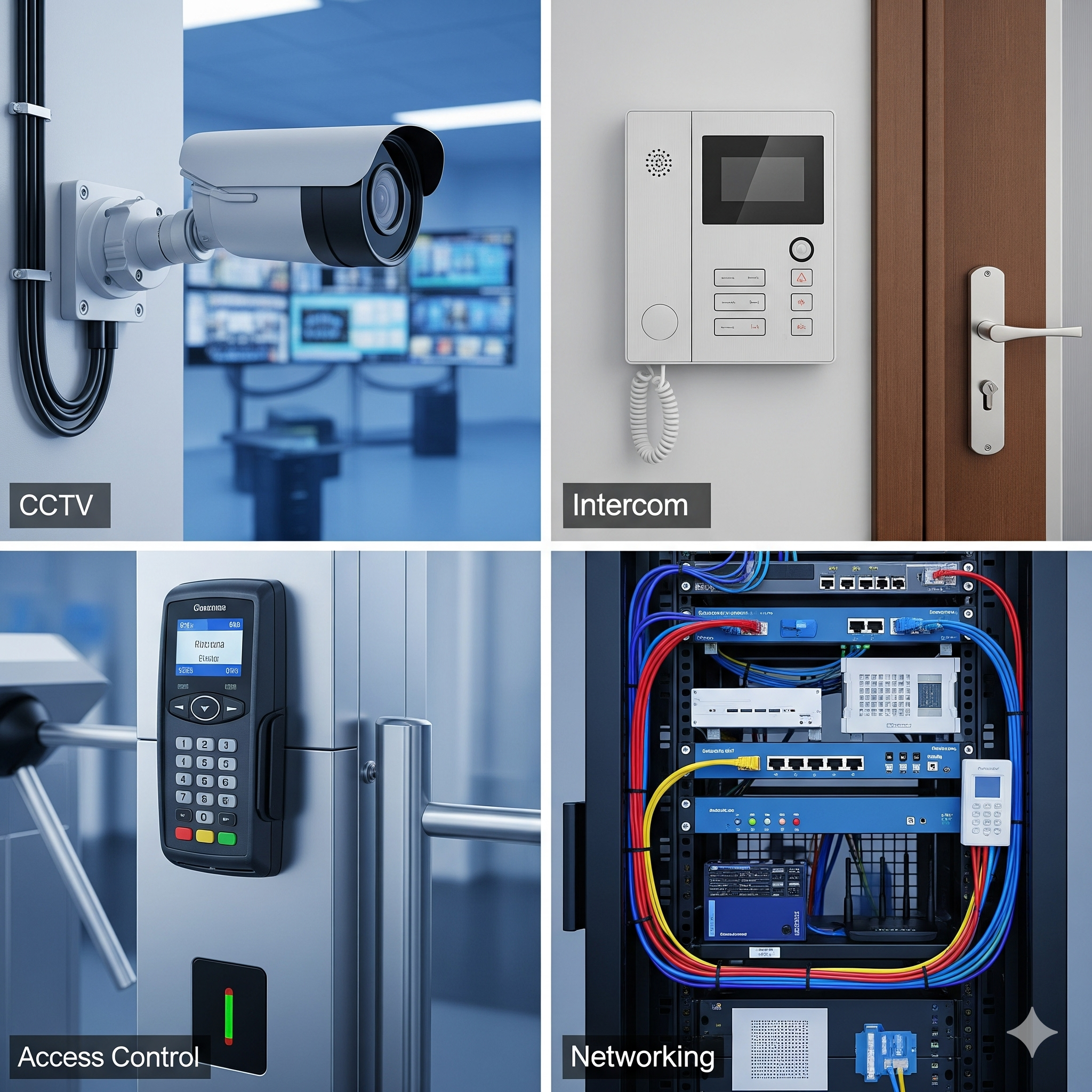 A collage of completed projects